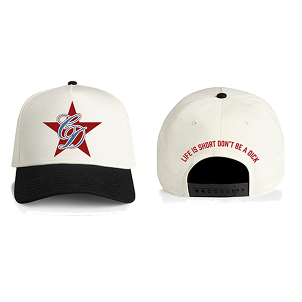 Life Is Short Cap Ecru/Black