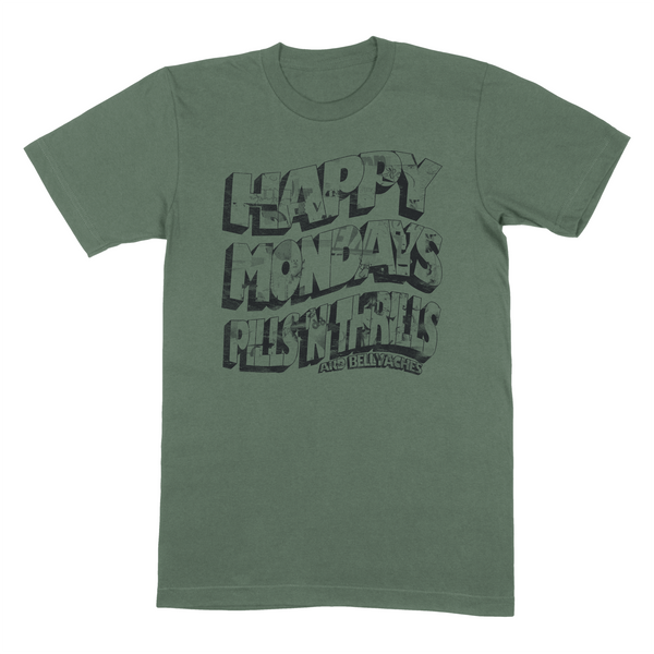 Pills 'N' Thrills Vintage T-Shirt Green