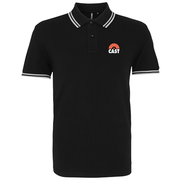 Cast Black White Polo Shirt