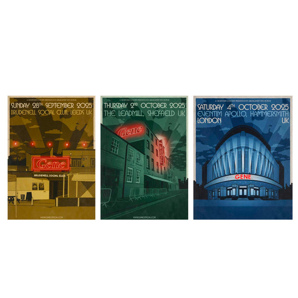 Gene Leeds, Sheffield, London Event Posters A2