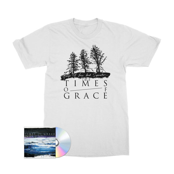 Tree Line White T-Shirt & CD Bundle