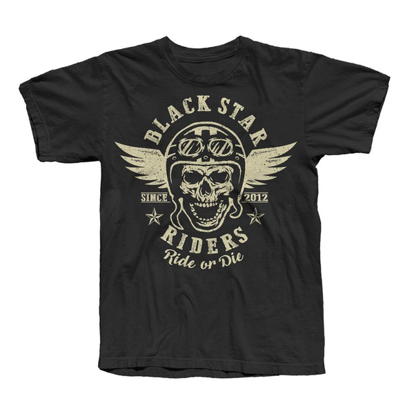 Skeleton Biker Black T-Shirt - Misc