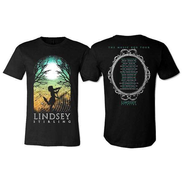 Silhouette Music Box Ladies T-shirt - Misc