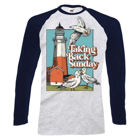 Lighthouse Heather Grey & Navy Baseball