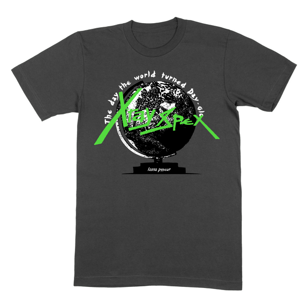 Day-Glo Globe Charcoal T-Shirt