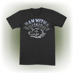Metal Wolf Black T-Shirt