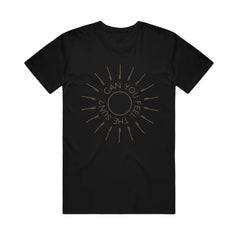 CAN YOU FEEL THE SUN LOGO BLACK T-SHIRT