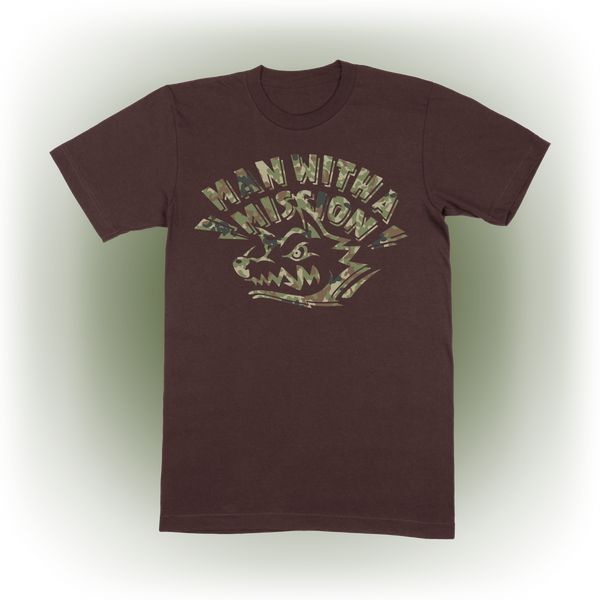 Camo Wolf Ltd Edition Brown T-Shirt
