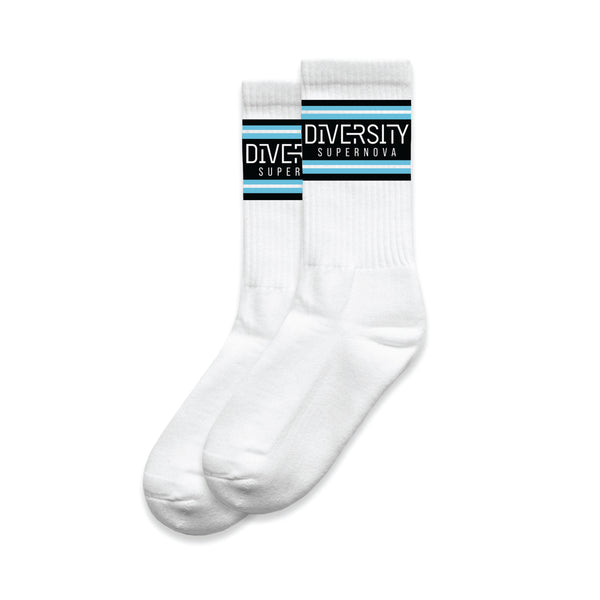 White Logo Socks