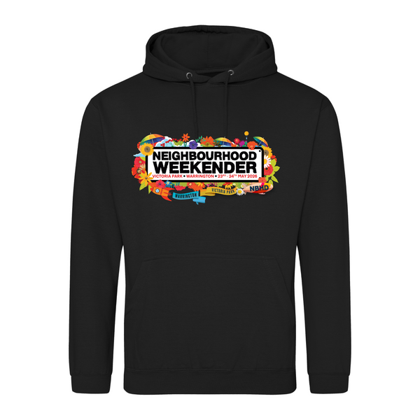 Black Line Up Hoody