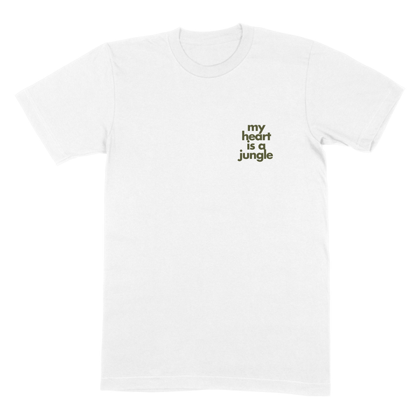 White 'My Heart Is A Jungle' T-Shirt