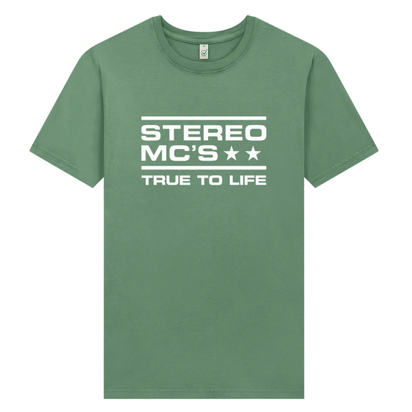 Sage Green Stonewashed Logo T-Shirt