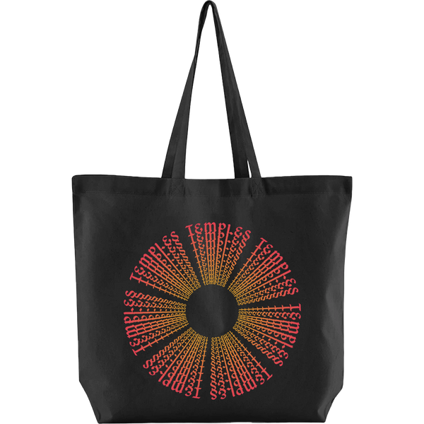 Temples Black Tote Bag