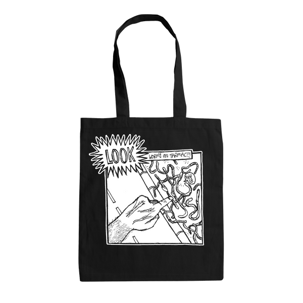 Worms On Tarmac Tote Bag