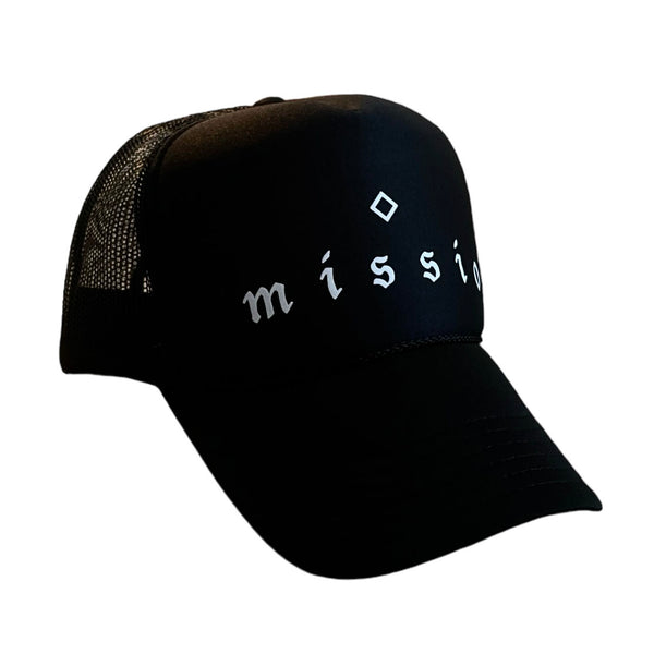MISSIO Foam Trucker Hat Black