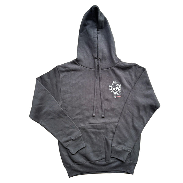 Smoking Skull Hoody Black