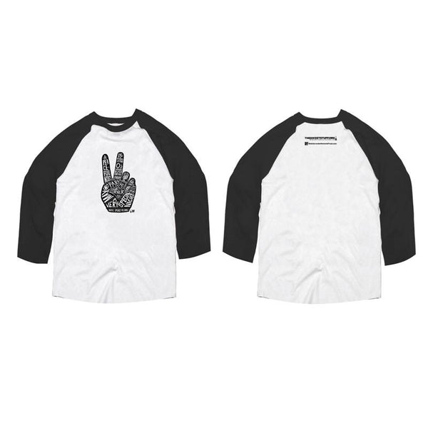 APN Sweet Hand Baseball - 3/4 Slv T White/Black - Misc