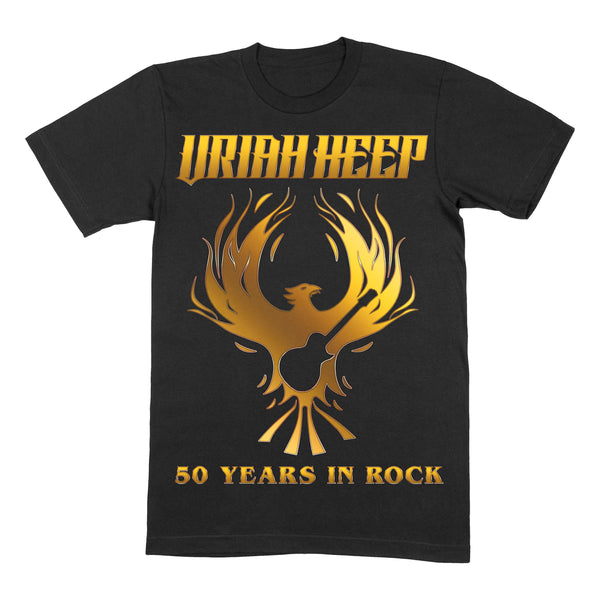 Gold Phoenix 50 Black T-Shirt