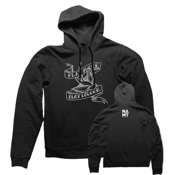 Black Play Louder Swallow Hoody